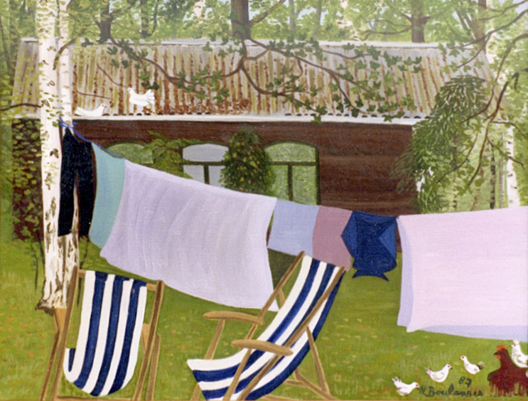 Nicole Boulanger peinture extérieur lessive