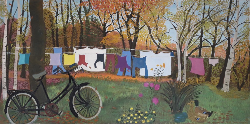 Nicole Boulanger peinture extérieur lessive