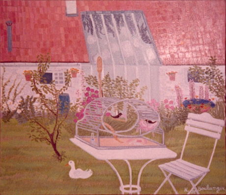 Nicole Boulanger peinture maison oiseaux