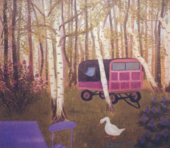 Nicole Boulanger peinture roulotte