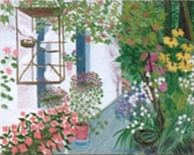 Nicole Boulanger extérieur fleurs colombes